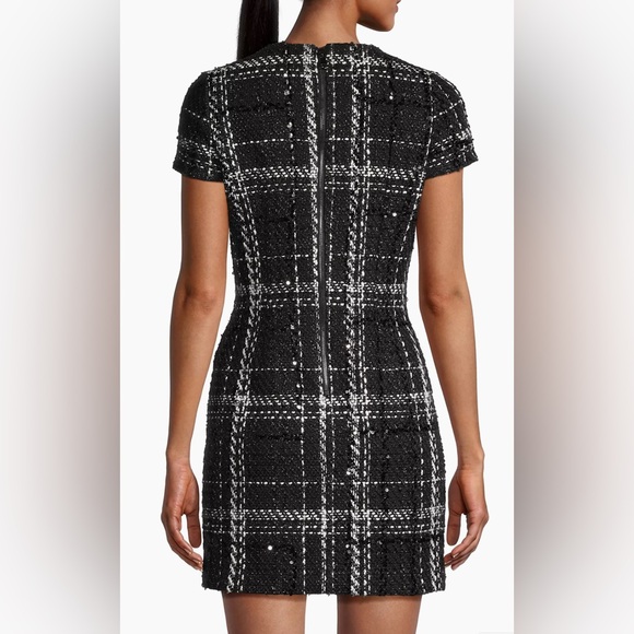 Toccin NWT Annie Plaid Tweed Short-Sleeve Dress - Picture 2 of 9